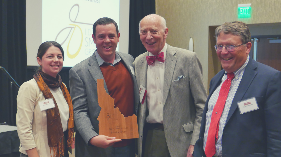 Paddy Tillet with Grove Plaza award recipients